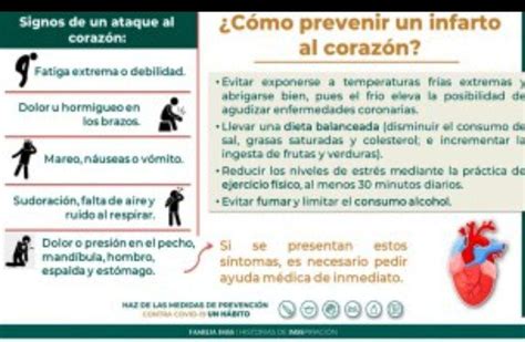 Informa Imss Sobre Los Primeros S Ntomas De Un Posible Infarto El Bordo