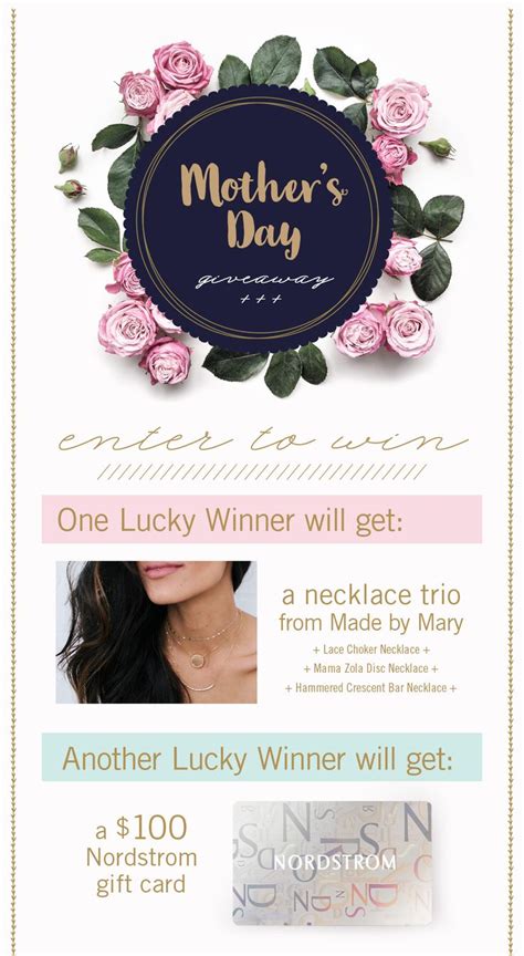 Enter To Win Prizes To Celebrate Mothers Day Nordstrom Ts T