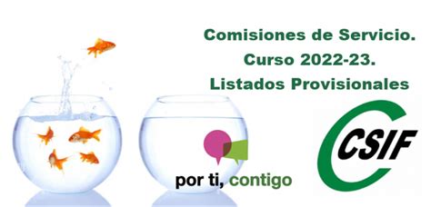 Csif Comisiones De Servicio Listados Provisionales