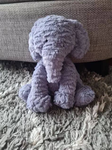 JELLYCAT FUDDLEWUDDLE 22CM Blue Elephant Plush Soft Toy Good