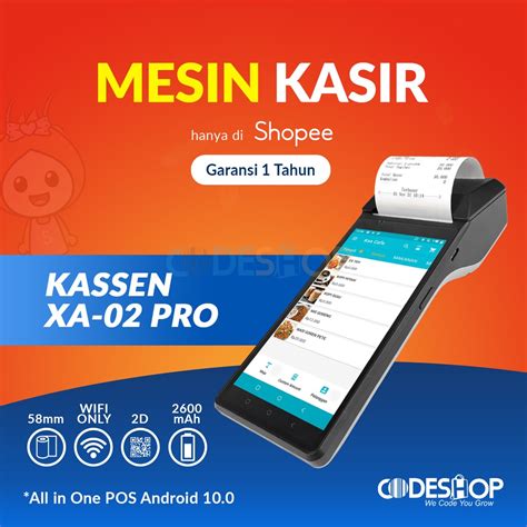 Jual Mesin Kasir Android Kassen Xa Pro All In One Pos Touchscreen