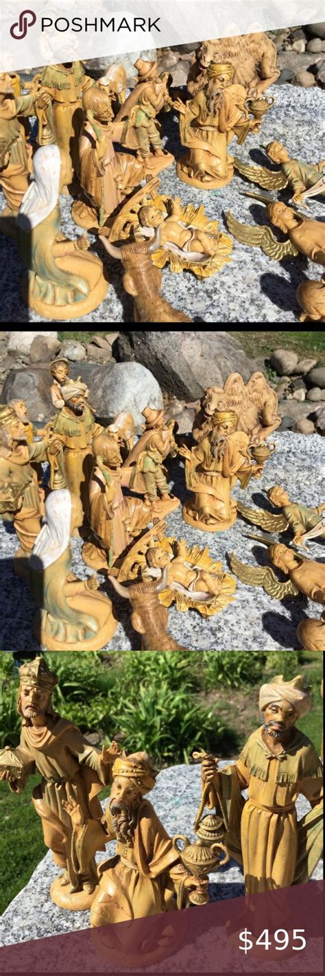 Vintage Nativity Fontanini Roman Italian Depose Ra Santa Statues