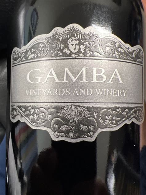 2021 Gamba Zinfandel MCM Gamba Winery Estate Vineyard USA California