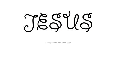 Jesus Name Tattoo Designs