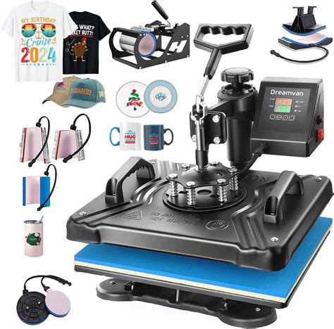 Amazon AKEYDIY 8 In 1 Heat Press Machine 12x15inch 360Swing Away