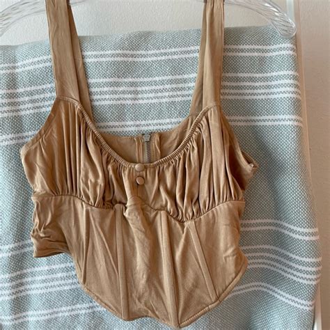 Zara Tops Zara Bustier Style Crop Poshmark