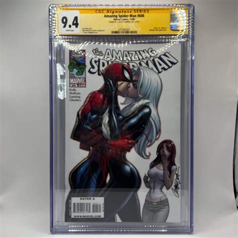 Amazing Spider Man 606 2009 J Scott Campbell Black Cat Cgc 9 4 Ebay