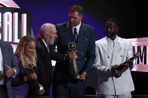 NBA S Popovich Parker Wade Gasol Nowitzki Join Hall Of Fame GMA