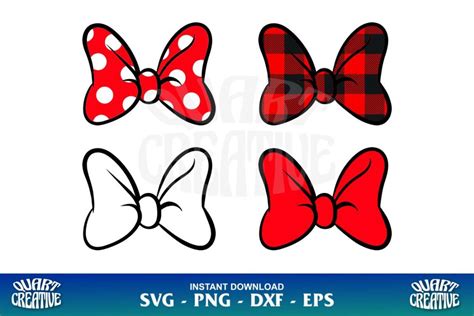 Minnie Mouse Bow Svg Gravectory