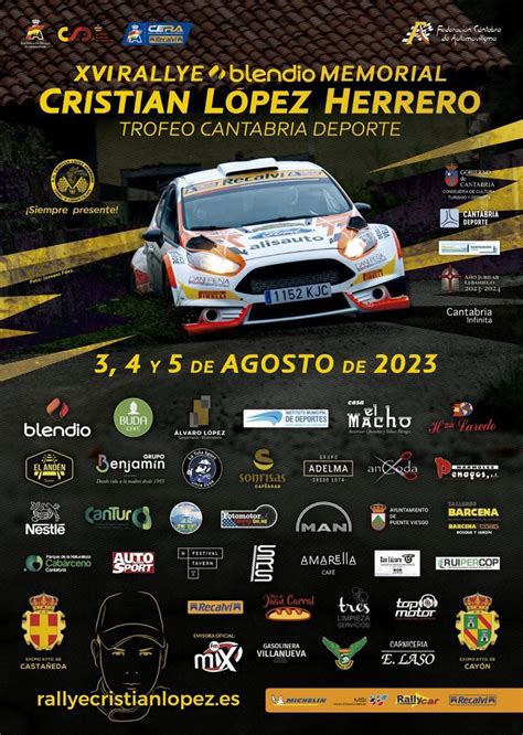 Datos Del Xvi Rallye Blendio Cristi N L Pez Tiemposendirecto Es