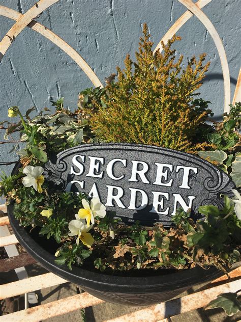 Garden Sign Decoration Sign Wall Plaque Secret Garden - Etsy