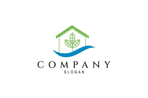 Premium Vector Green House Logo Design Vector