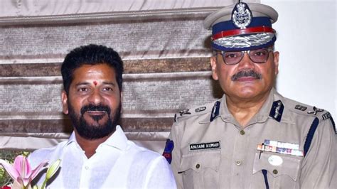 Telangana Top Cop S Suspension Revoked Who Met Revanth Reddy Amid