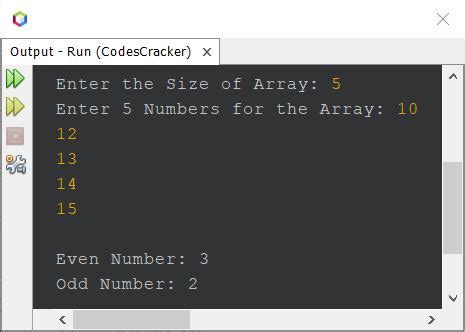 Count Even And Odd Numbers In Java On Sale Smarys Org