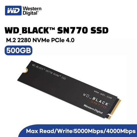 Western Digital Unidad De Estado S Lido Wd Black Sn Nvme Ssd Gb