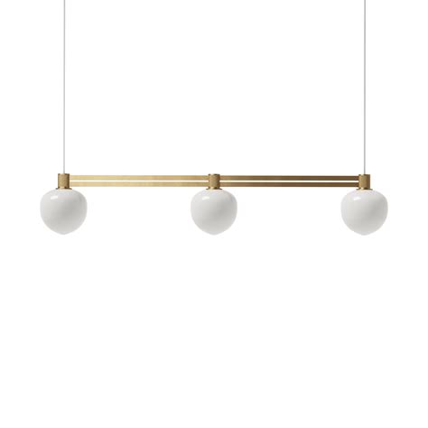 LYFA MEMOIR 120 SIDE BY SIDE III Lampadario Ottone Opale