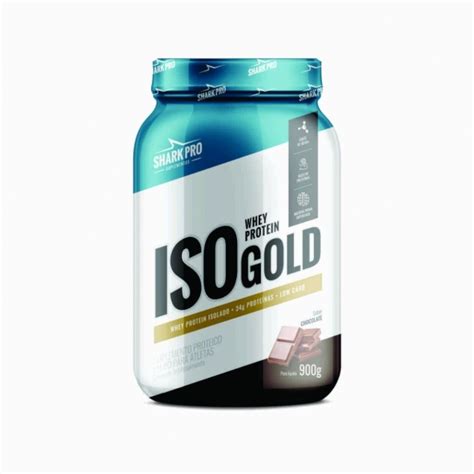 Iso Gold Whey Protein Shark Pro 900g Saúde e Vida