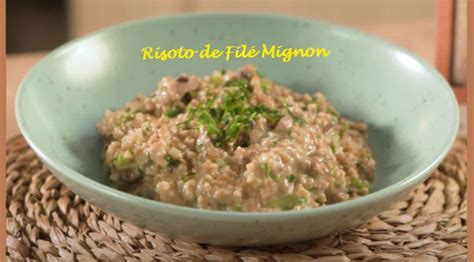 Risoto de Filé Mignon e Gorgonzola