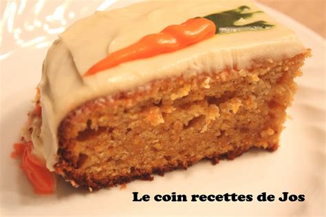 Le Coin Recettes De Jos G Teau Aux Carottes Avec Gla Age Au Fromage