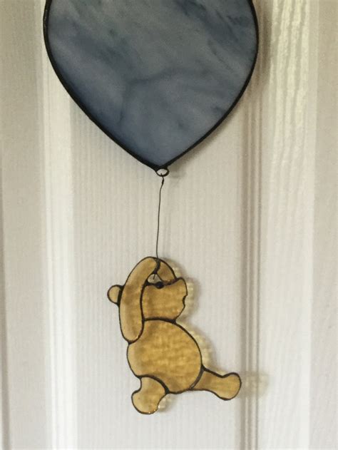 Stained Glass Winnie The Pooh Suncatcher Etsy