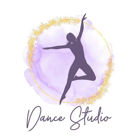 dance studio logo design 7853136 Vector Art at Vecteezy