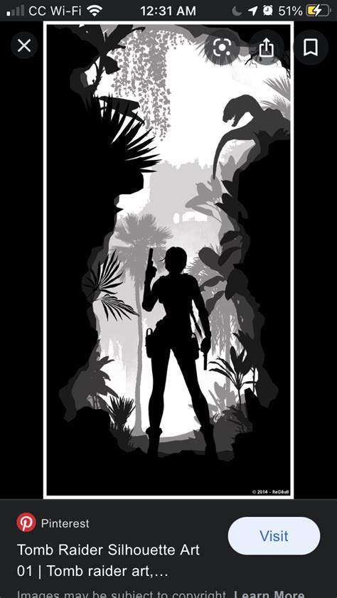 Tomb Raider Silhouette Tomb Raider Art Silhouette Art Tomb Raider