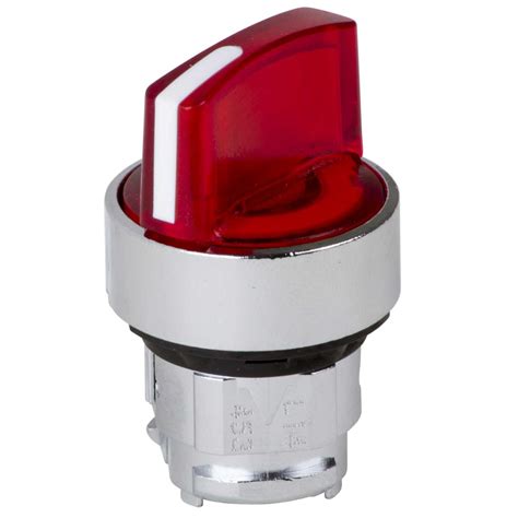 Schneider Telemecanique 2 Position Stay Put Illuminated Selector Switch Head Red Zb4bk1243 Cef