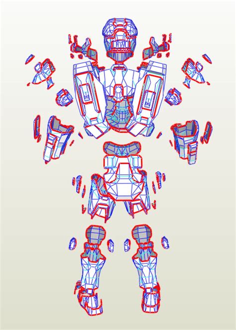 Masterchief Armor Suit Eva Foam Pdf Pdo Pepakura Templates To Etsy