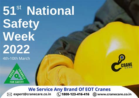 51st National Safety Week 2022 Welcome To Cranecare Private Limited Your Crane Experts