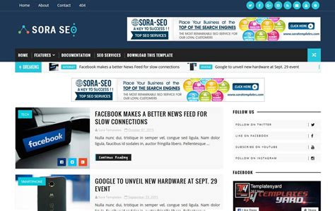 Template Blog Responsive Seo Gratis Denah