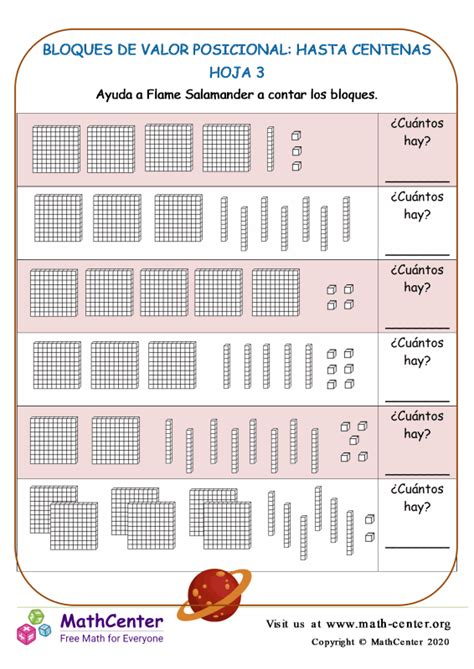 Ejercicio Interactivo De Valor Posicional Hasta Centenas Cloudyx Girl