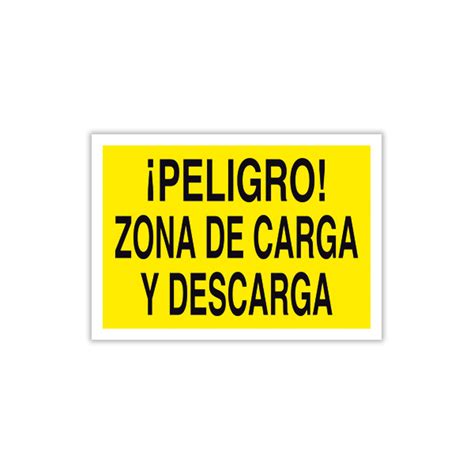 Señal Peligro Zona de Carga y Descarga Solo texto Ebersign