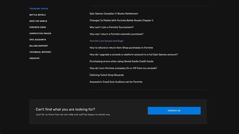 How to contact Epic Games support for Fortnite as of 2023
