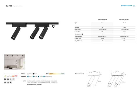 Ultra Thin Magnetic Track Light SL T20