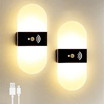 Surpalig Set Of Motion Sensor Light Indoor Wall Sconces Mah