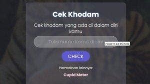 Mudahnya Cek Khodam Online Tinggal Klik Link Dan Ketik Nama Di HP