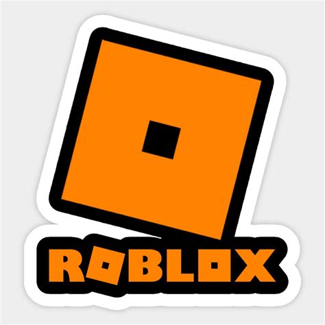 Roblox Logo Orange T-shirt Sticker