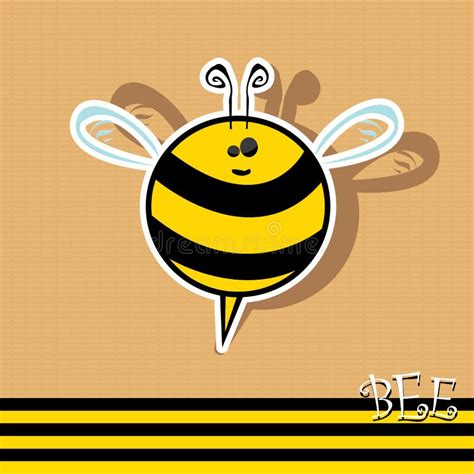 Icono De La Abeja Del Vector Ejemplo Del Vector Ilustración del