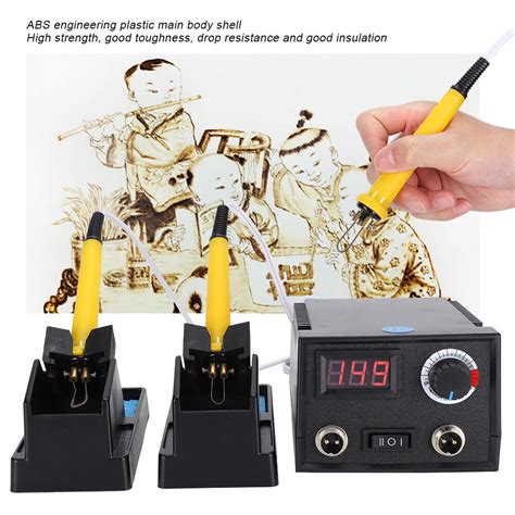 Wood Burning Pen Tool Craft Pyrography Machine And Soldering Iron Kit