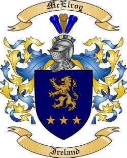 Mcelroy Family Crest from Ireland by The Tree Maker