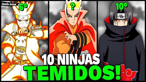 NARUTO 0S 10 NINJAS MAIS TEMIDOS E PODEROSOS DE KONOHA O QUE OS