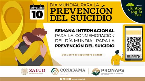 D A Mundial Para La Prevenci N Del Suicidio Secretar A De Salud