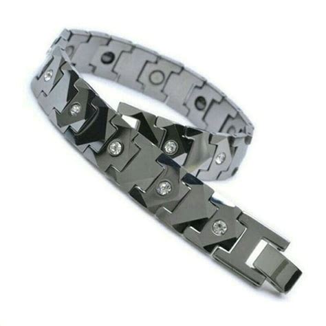 Jual Gelang Tangan Pria Wanita Kesehatan Magnet Ceramic Tungsten Di