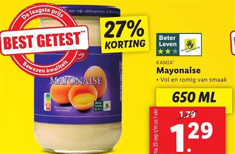 Kania Mayonaise Ml Aanbieding Bij Lidl