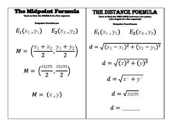 Midpoint And Distance Formula Worksheet Doc Worksheet A61