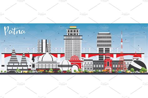 Patna Skyline | People Illustrations ~ Creative Market