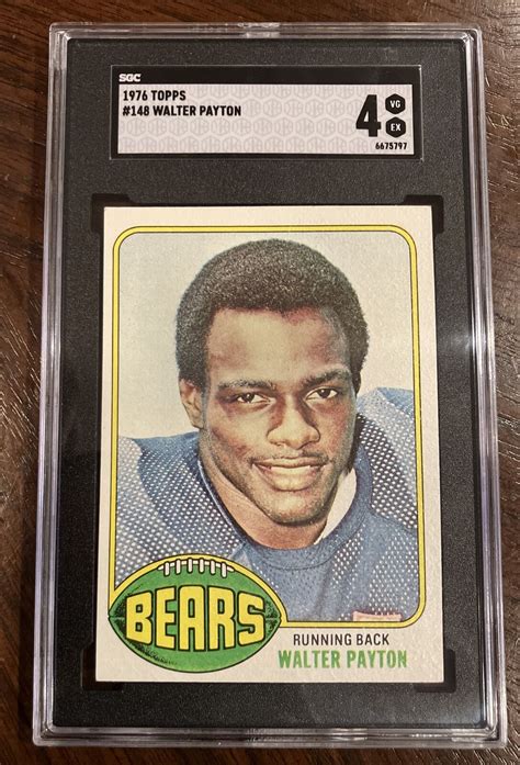 Walter Payton RC SGC 4 1976 Topps 148 Rookie Card VG EX EBay