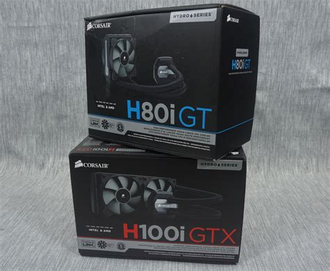 The Corsair H80i GT and H100i GTX AIO Coolers Review