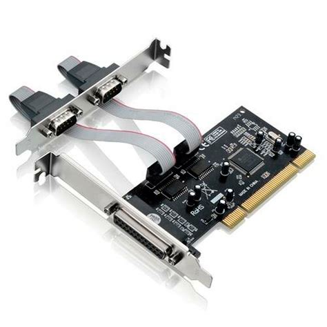 Placa Serial Paralela PCI Express Perfil Baixo DB9 DB25 RS232 Ieee1284