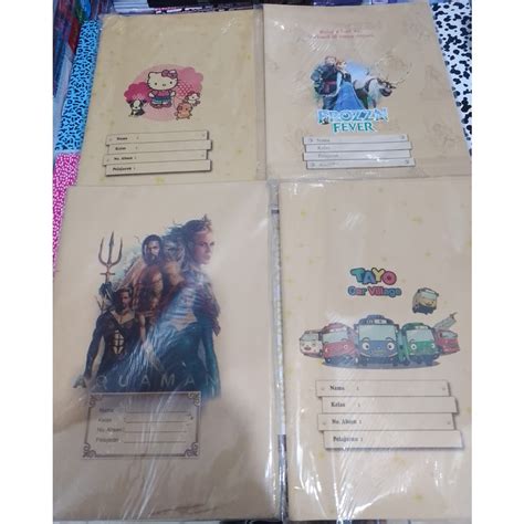 Jual Sampul Buku Tulis Coklat Gambar Boxy Kuarto Isi Psc Shopee